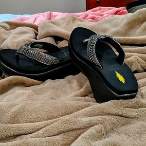 COPY - Black leather upper sandals